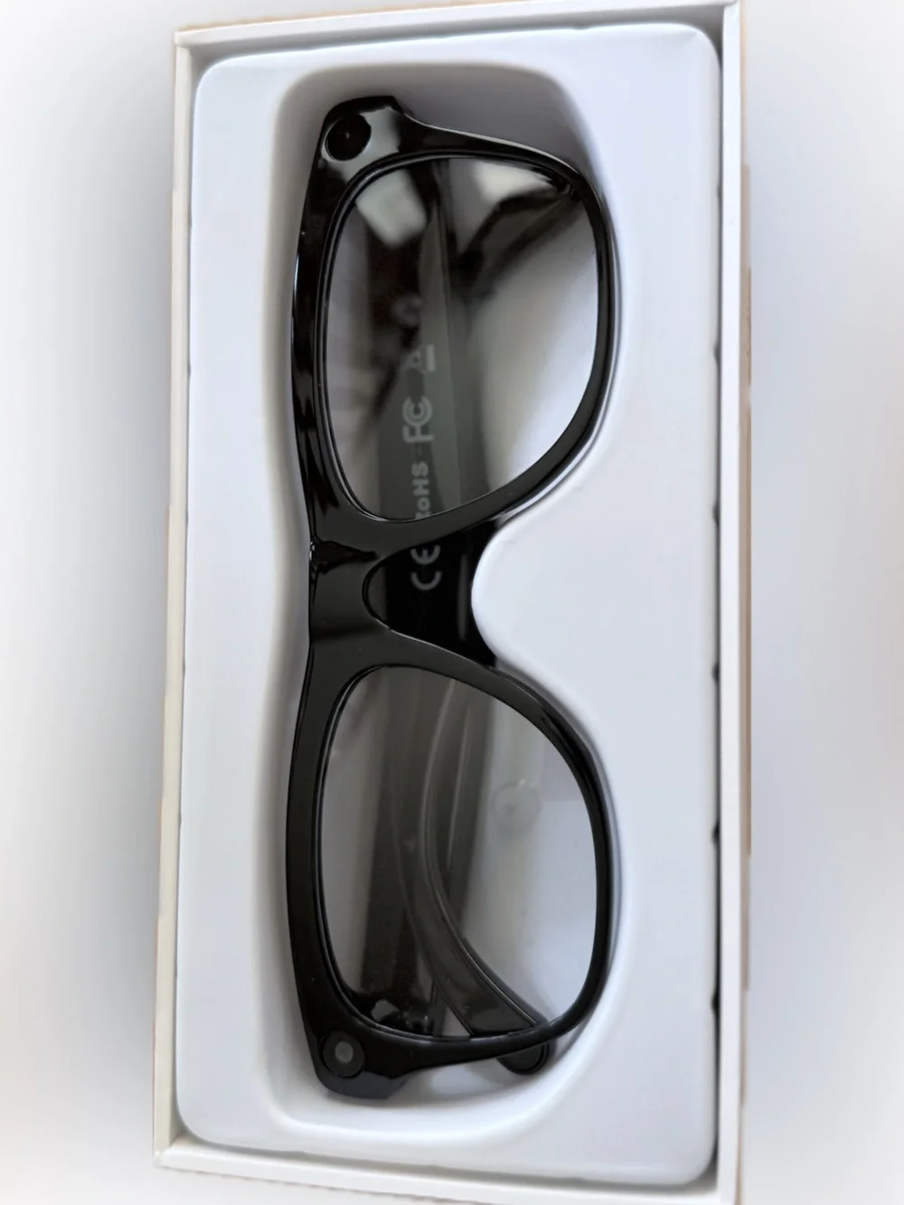 AI Smart Glasses - Black Sunglasses w/2 extra sets of lenses